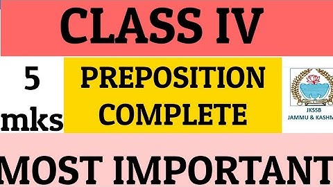 CLASS IV RECRUITMENT|ENGLISH TOPIC PREPOSITION EXPLAINED| PREVIOUS YEAR EXAMPLES|EASY WAY|9419145317