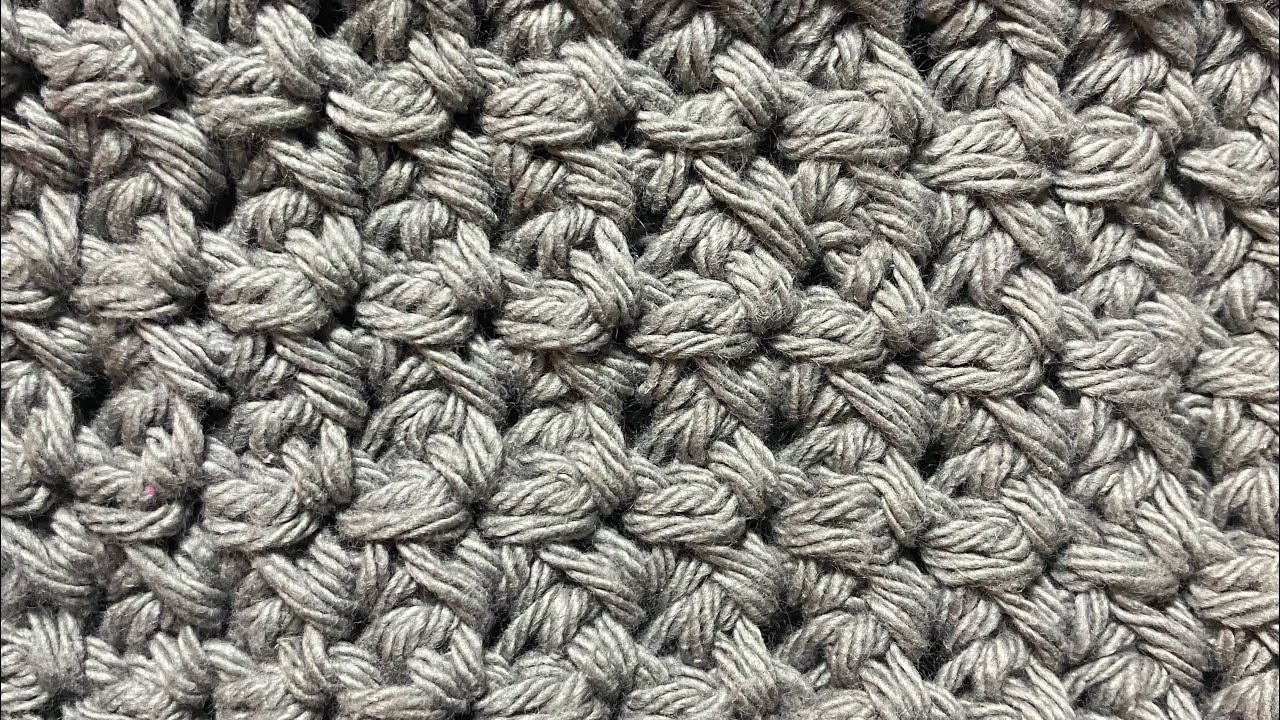 Point crochet : crossed single stitch