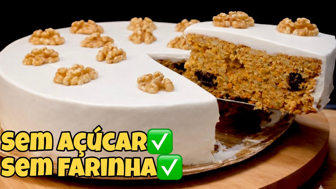 O Bolo de Cenoura MAIS Saudável que Já Fiz (e fica incrível!)