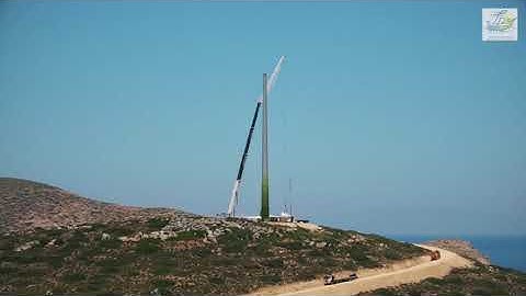 Tilos Horizon - Wind Turbine Installation Timelapse