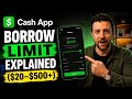 Cash App Borrow Limit Explained ($20–$500+)