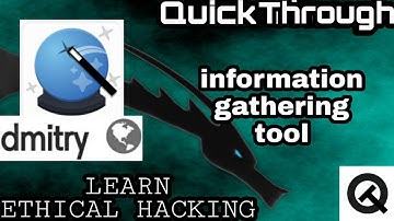 how to use kali linux tool Dmitry | kali information gathering tools | dmitry | tamil |Quick Through