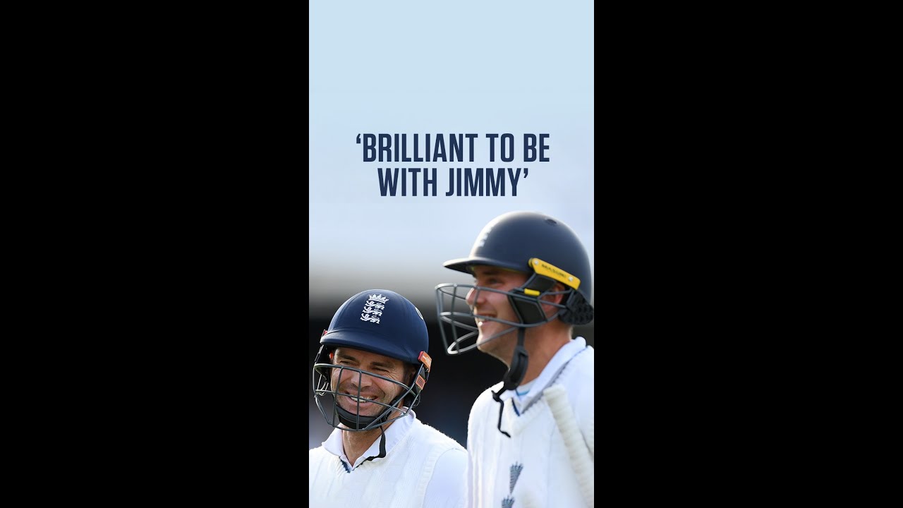 The joy on Broad’s face when talking about Jimmy 🫶