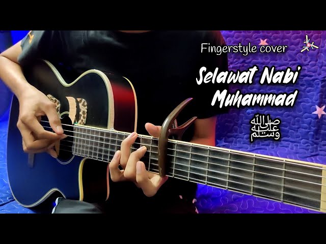 SELAWAT NABI MUHAMMAD | Fingerstyle cover | Sholawat | Easy Chord Instrumental | Faiz Fezz | V2 class=