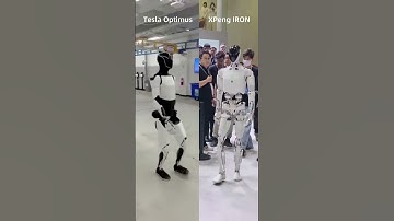 XPeng IRON vs. Tesla Optimus: Strikingly Similar Walking Styles! 👀 #Robotics  #humanoidrobot