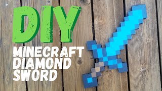 Diamond Sword from Minecraft | Cardboard DIY