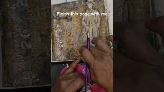 Adding the finishing touches on this Dapper Dan.  #artjournaling #mixedmedia  #collage #dapperdan