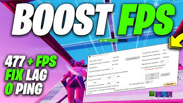 How to BOOST FPS & 0 INPUT DELAY Fortnite Chapter 4 Season 2 ! (Reduce Input Lag & Get 0 Ping)
