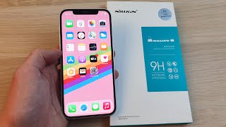 КЛЕЮ ЗАЩИТНОЕ СТЕКЛО NILLKIN НА IPHONE 12