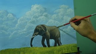 Acrylic Landscape Painting Lesson - The Elephant by JM Lisondra Acrylic Landscape Painting Lesson - The Elephant by JM Lisondra