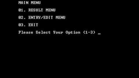 student report card system in c