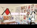 room makeover: manga wall, anime posters & hxh logo wall diy💫