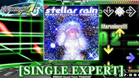 【DDR A3】 stellar rain [SINGLE EXPERT] 譜面確認＋Play