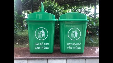 Thùng rác nhựa nắp lật 20 lít, 30 lít / Thùng rác nhựa nắp bập bênh | viphae.com