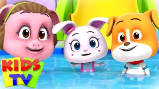 Swimming Song | Balloon Song | Nursery Rhymes \& Baby Cartoon | Loco Nuts | Kids Tv