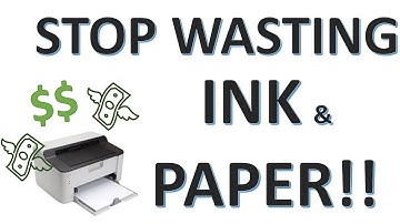 How to save ink, paper and money when printing B/W