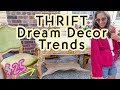 Home decor trends on a budget  thrift with me  shopping goodwill and an estate sale decor