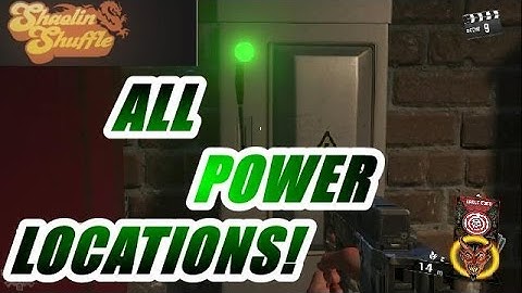 SHAOLIN SHUFFLE ALL POWER SWITCH LOCATIONS FROM SPAWN UNCUT! (IW ZOMBIES dLC 2)
