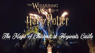 The Magic of Christmas at Hogwarts Castle Holiday Light Show Wizarding World of Harry Potter 4K