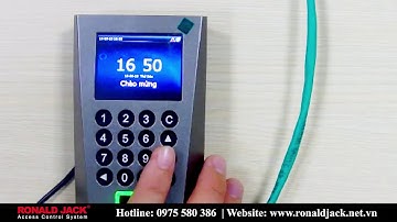 Hướng dẫn tạo quyền quản trị trên máy chấm công Ronald Jack