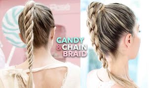 Candy &amp; Chain Braid 🍭 EASY DIY Tutorial