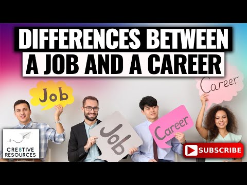 The Difference Between A Job and A Career