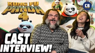 Uncontrollably Crying With Jack Black & Awkwafina - Kung Fu Panda 4 Cast Interview!