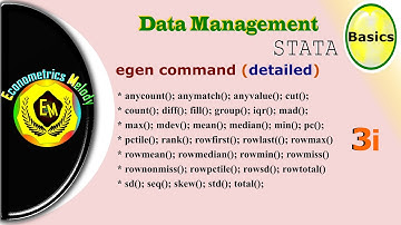 egen || STATA || anyvalue() || Data Management || Econometrics Melody || U/Graduate || Mphil /Phd