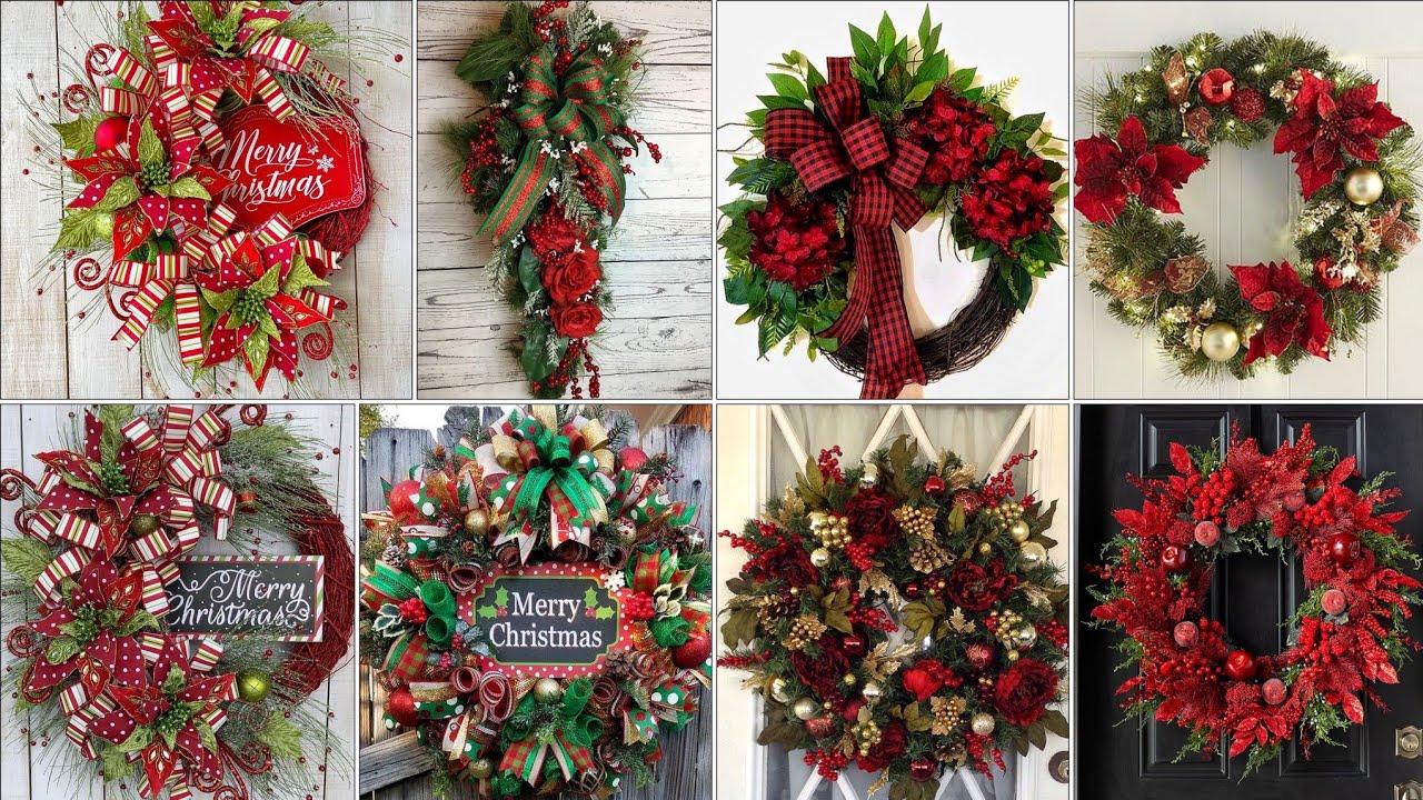 Top 35 Christmas Wreath's/Handmade Christmas Outdoor Wreaths Collection