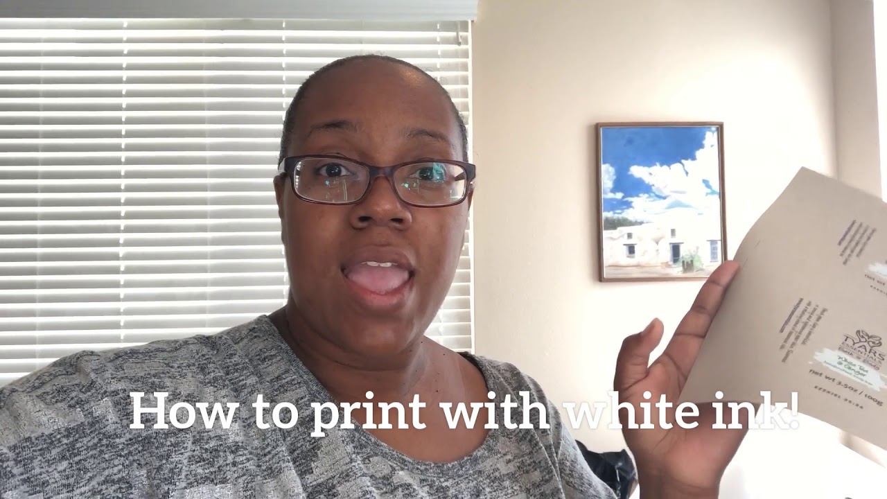 How To Print Your Labels With White Ink 1080P