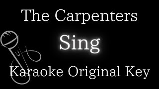 【Karaoke Instrumental】Sing / The Carpenters【Original Key】