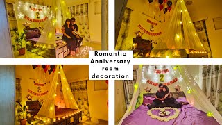 Anniversary DecorationIdeas at home | Surprise Decoration for Husband | Romantic Room Decoration