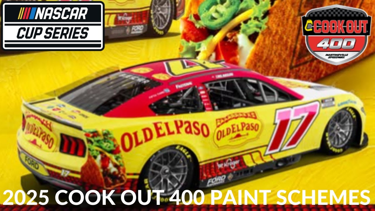 2025 Cook Out 400 Paint Schemes - YouTube