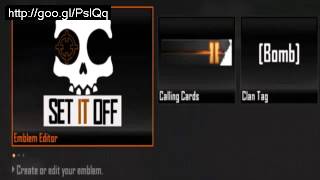 Black Ops 2 Multiplayer MENU - Emblem Editor, Calling Cards, Clan Tag! (COD BO2 Multiplayer)