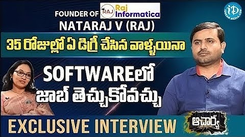 How to get Software job within 35 Days-Exclusive Interview with Anjali -Raj Informatic | iDream