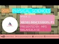 Physical Sciences : Grade 12: MEMO DISCUSSION P1| SEPTEMBER EXAM 2025 :MRS MALAHLELA | Free State
