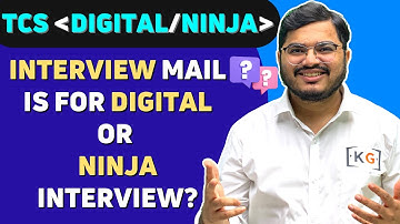TCS NQT Digital / Ninja Interview Mail is for Digital or Ninja Interview? || TCS Interview Offline😮😱