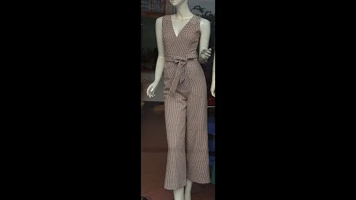 Hướng dẫn cắt bộ áo liền quần, jumpsuit- Part 1 Thân trên. How to cut jumpsuit.