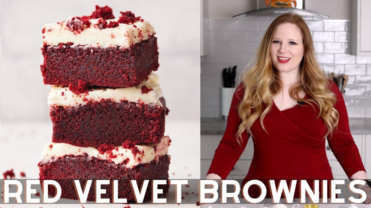 Red Velvet Brownies From Scratch | Bonni Bakery