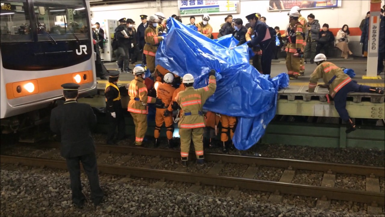 2017/1/22 JR武蔵野線 南浦和駅での人身事故 救助活動の一部始終