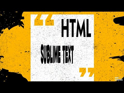 HTML | Installing SUBLIME TEXT 3