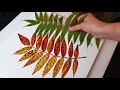 GORGEOUS Autumn Leaf Acrylic Pour Cut Out | ABcreative Painting Tutorial