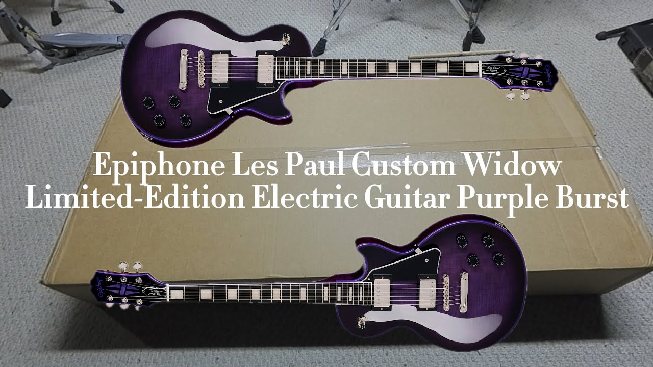 Epiphone Les Paul Custom Widow Limited Edition Electric Guitar Purple Burst