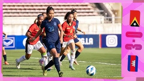 AFF WOMEN CHAMPIONSHIP 2024 MATCH HIGHLIGHTS 🇰🇭 Cambodia 3 🆚 0 East Timor🇹🇱