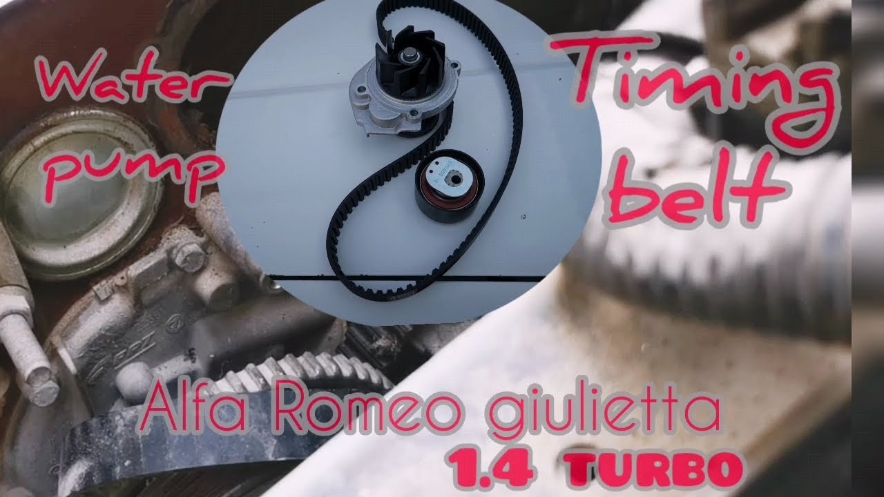 timing belt and water pump Changes... alfa Romeo giulietta 1.4 multiair