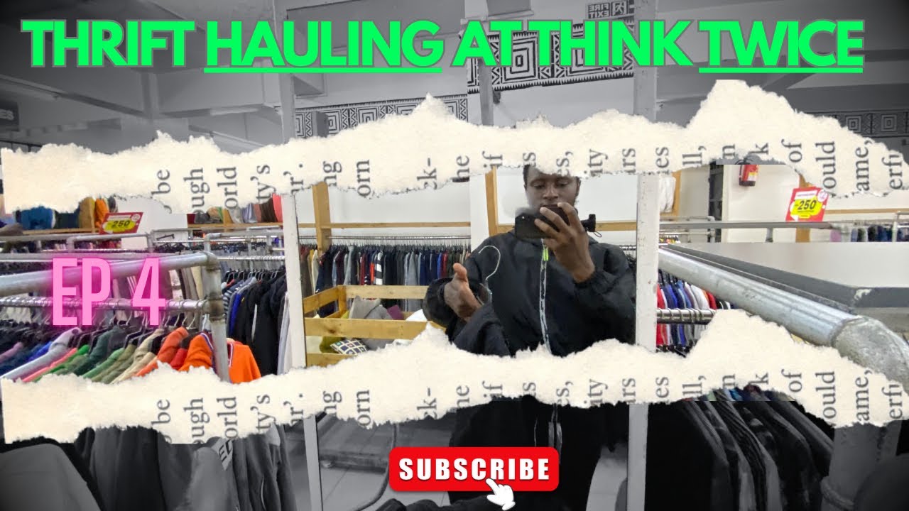MORNING THRIFTING IN THINKTWICE THRIFT SHOP😎🫡