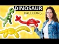 Learn How to Make 3 Dinosaur Balloon Animals - A Beginner's Guide to Stegasaurus, T-Rex and More