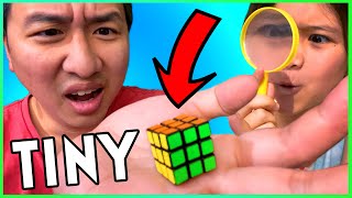 WORLD'S SMALLEST CUBES? ⚔️ Family Cube Battle!!!