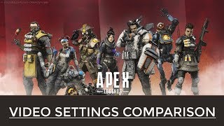 APEX LEGENDS, 2X 4X 8X 16X, TEXTURE FILTERING , VIDEO SETTINGS COMPARISON