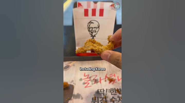 This KFC Item Is Only Available in a Few Countries and Korea Is One of Them #koreanfood